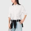 Camisa de algodão com strass