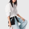 Camisa de algodão com strass