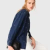 Camisa de ganga com strass
