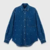 Camisa de ganga com strass