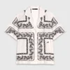 Camisa de manga curta bordada