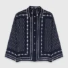 Camisa estampada esvoaçante