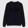 Camisola com logótipo Paris em relevo