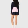 Camisola com slogan e gola redonda