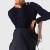 Camisola de gola alta em lã