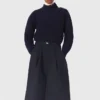 Camisola de gola alta em lã