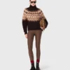 Camisola de gola alta Fair Isle