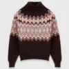 Camisola de gola alta Fair Isle