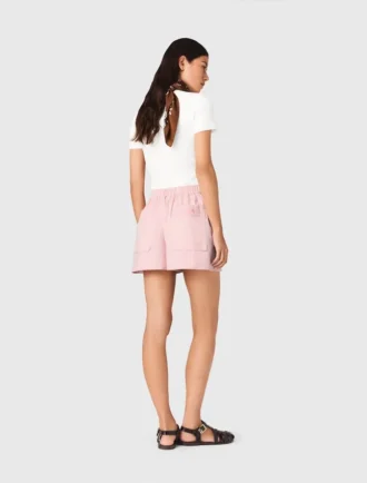 Camisola de gola quadrada com canelado
