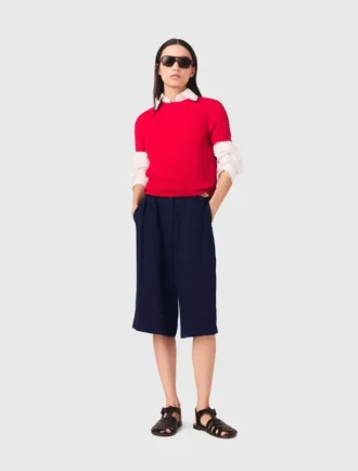 Camisola de gola redonda