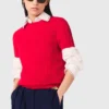 Camisola de gola redonda