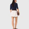 Camisola de gola redonda com strass