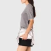 Camisola de manga curta com strass