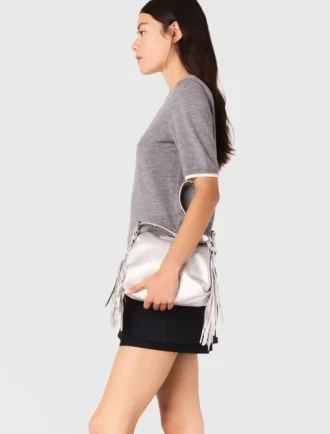 Camisola de manga curta com strass