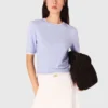 Camisola de manga curta com strass