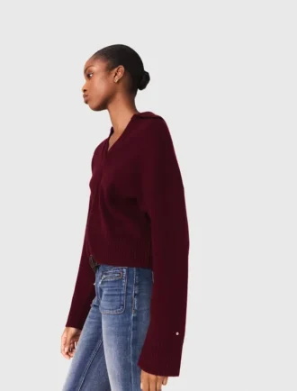 Camisola em mistura de lã