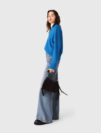 Camisola em mistura de lã