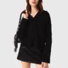 Camisola em mistura de lã