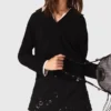 Camisola em mistura de lã