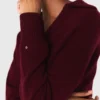 Camisola em mistura de lã