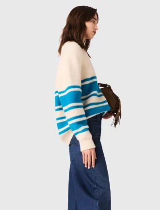 Camisola oversized em mistura de lã
