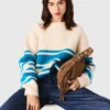 Camisola oversized em mistura de lã