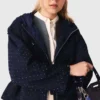 Casaco com capuz e strass