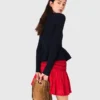 Casaco com peplum na cintura