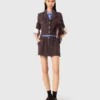 Casaco curto de tweed