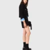 Casaco curto de tweed com strass