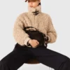 Casaco curto em bouclé