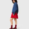 Casaco de ganga oversized bordado
