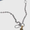 Charms para bolsas em mistura de corrente e cordão