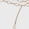 Cinto com elos em forma de Clover