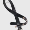 Cinto de couro com fivela Miss M