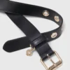 Cinto de couro com fivela Miss M