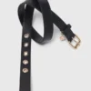 Cinto de couro com fivela Miss M