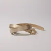 Cinto fino com fivela Clover