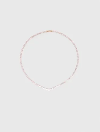 Colar Cascata com diamantes
