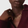 Colar com coração banhado a ouro