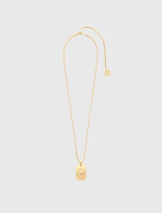 Colar com placa do signo do zodíaco