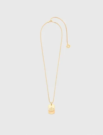 Colar com placa do signo do zodíaco