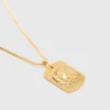 Colar com placa do signo do zodíaco