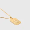 Colar com placa do signo do zodíaco