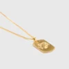 Colar com placa do signo do zodíaco