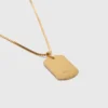 Colar com placa do signo do zodíaco