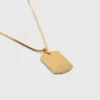 Colar com placa do signo do zodíaco