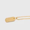 Colar com placa do signo do zodíaco