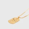Colar com placa do signo do zodíaco