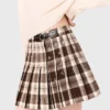 Kilt xadrez com strass